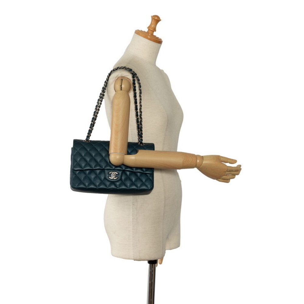 Authentic Chanel Medium Classic Caviar Double Flap Bag - Picture 12 of 12